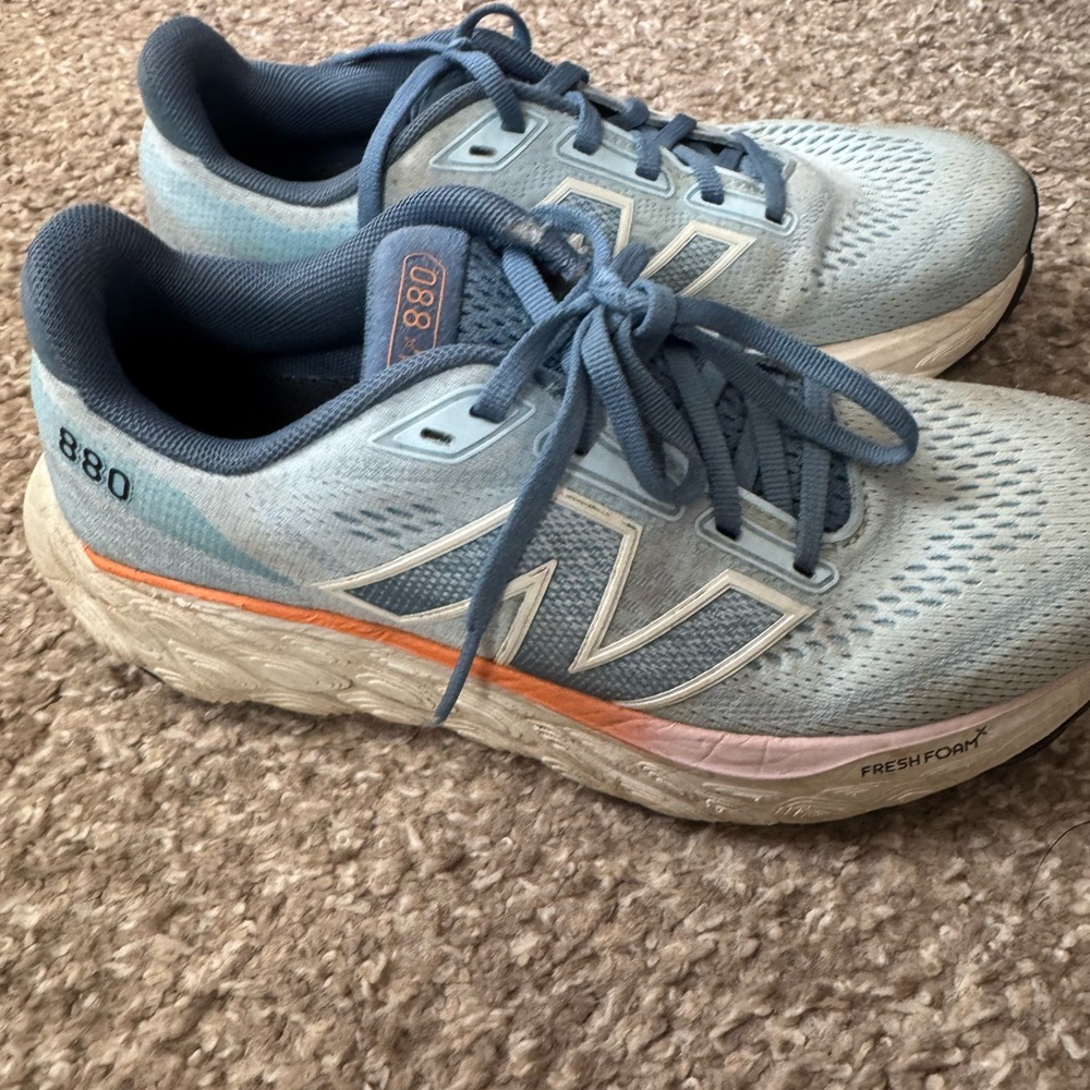 New Balance Light Blue and Orange V880